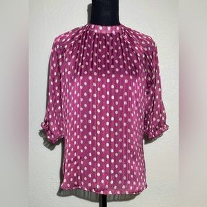 Retrology Polka-doted Blouse